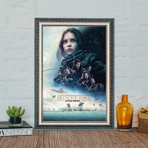 Rogue One A Star Wars Story Filmplakat, Rogue One A Star Wars Story (2016) Classic Vintage Movie Poster, Leinwanddruck