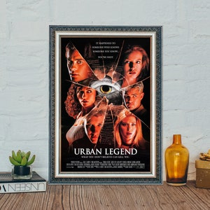 Urban Legend (1998) Movie Poster, Urban Legend Classic Vintage Movie Poster, Classic Movie Canvas Cloth Poster
