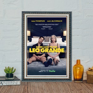 Powodzenia, Leo Grande (2022) Plakat filmowy, Powodzenia, Leo Grande Klasyczny plakat vintage, Klasyczny film Płótno plakat na płótnie