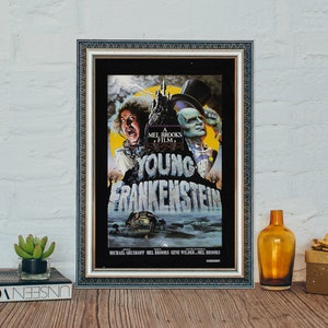 Young Frankenstein (1974) Filmposter, Young Frankenstein Classic Vintage Poster, Classic Movie Canvas Cloth Poster