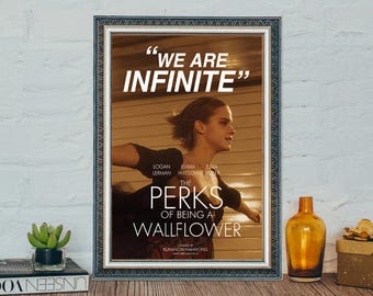 The Perks of Being a Wallflower Movie Poster: Emma Watson, Canvas Print