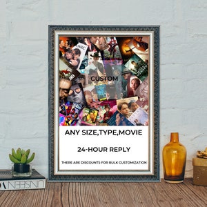 Fordern Sie Ihr eigenes Poster an, benutzerdefinierte Filmplakat, hochwertige Leinwand Foto Wandkunst Druck, personalisiertes Album Druck, Geschenkidee
