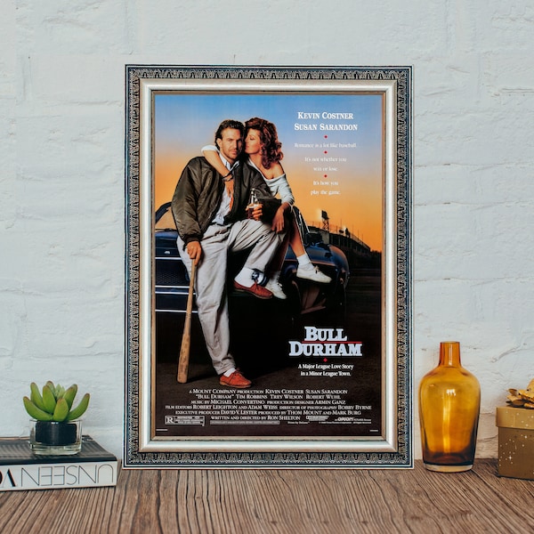 Bull Durham (1988) Movie Poster, Bull Durham Classic Vintage Poster, Canvas Cloth Poster for Gift