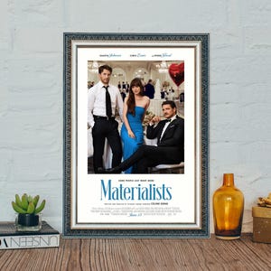 Materialists Movie Poster, Materialists 2025 Movie Poster, Vintage Canvas Cloth Photo Print, Poster Gift, Film Wall Art