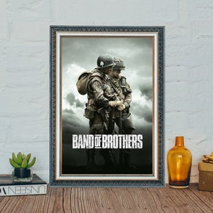 Band of Brothers Movie Poster, Band of Brothers (2001) Classic Movie Poster, Canvas Cloth Poster