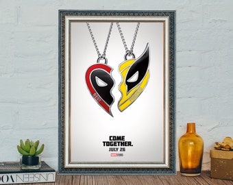 Deadpool & Wolverine Movie Poster, Canvas Cloth Print