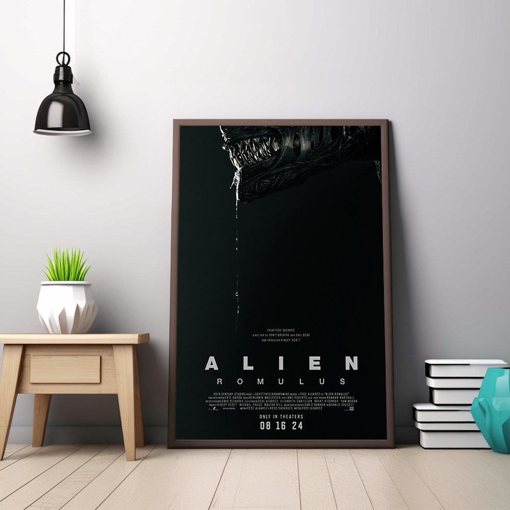 Discover Alien Romulus Movie Poster, Alien Romulus (2024) Classic Vintage Poster, Canvas Cloth Movie Poster