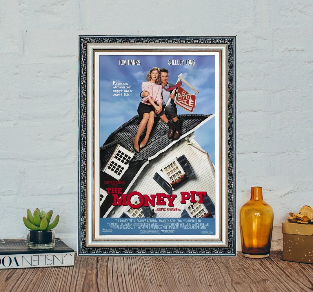 マネー・ピットの映画ポスター：クラシックなヴィンテージキャンバスアート - Etsy 日本