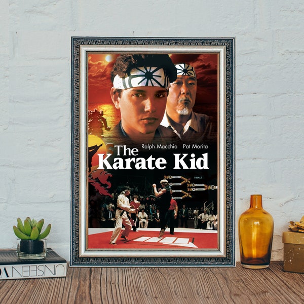 The Karate Kid (1984) Movie Poster, Classic Vintage Movie The Karate Kid Poster, Canvas Cloth Photo Print