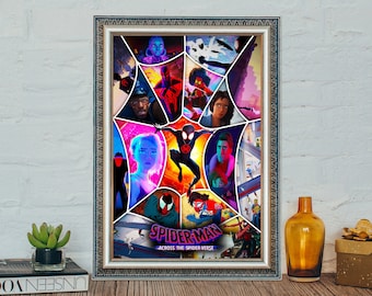 Spider-Man: Across the Spider-Verse Movie Poster, 2023 Canvas Print