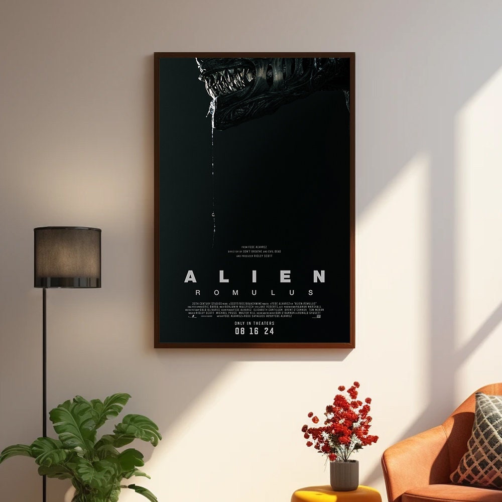 Discover Alien Romulus Movie Poster, Alien Romulus (2024) Classic Vintage Poster, Canvas Cloth Movie Poster