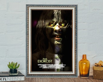 Pôster do filme O Exorcista: Arte clássica em tela de terror