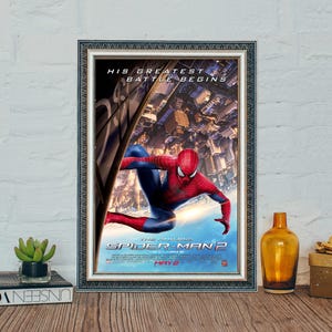 Póster de la película El sorprendente Hombre Araña 2, póster de la película clásica El sorprendente Hombre Araña, impresión fotográfica en tela, regalo de festival