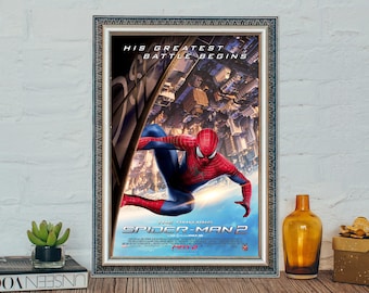 Póster de la película El Sorprendente Hombre Araña 2, póster clásico de El Sorprendente Hombre Araña, impresión fotográfica en lienzo, regalo para festivales.