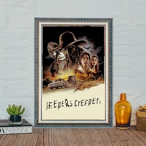 2001 Jeepers Creepers Movie Poster, Darry Trish Classic Vintage HorrorMovie Poster,  The Jeepers Creeper Film Poster, Canvas Cloth Poster