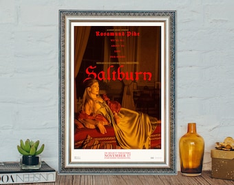 Saltburn Movie Poster, Saltburn 2023 Classic Movie Poster, High Quality Canvas Cloth Photo Print, Holiday gifts, Festival Gifts