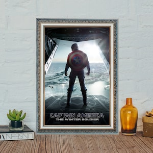 Captain America The Winter Solidie Filmplakat, Captain America Classic Vintage Movie Canvas Cloth Poster