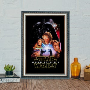 Star Wars Episode III - Die Rache der Sith Poster, Filmstar Wars Klassiker, Leinwanddruck
