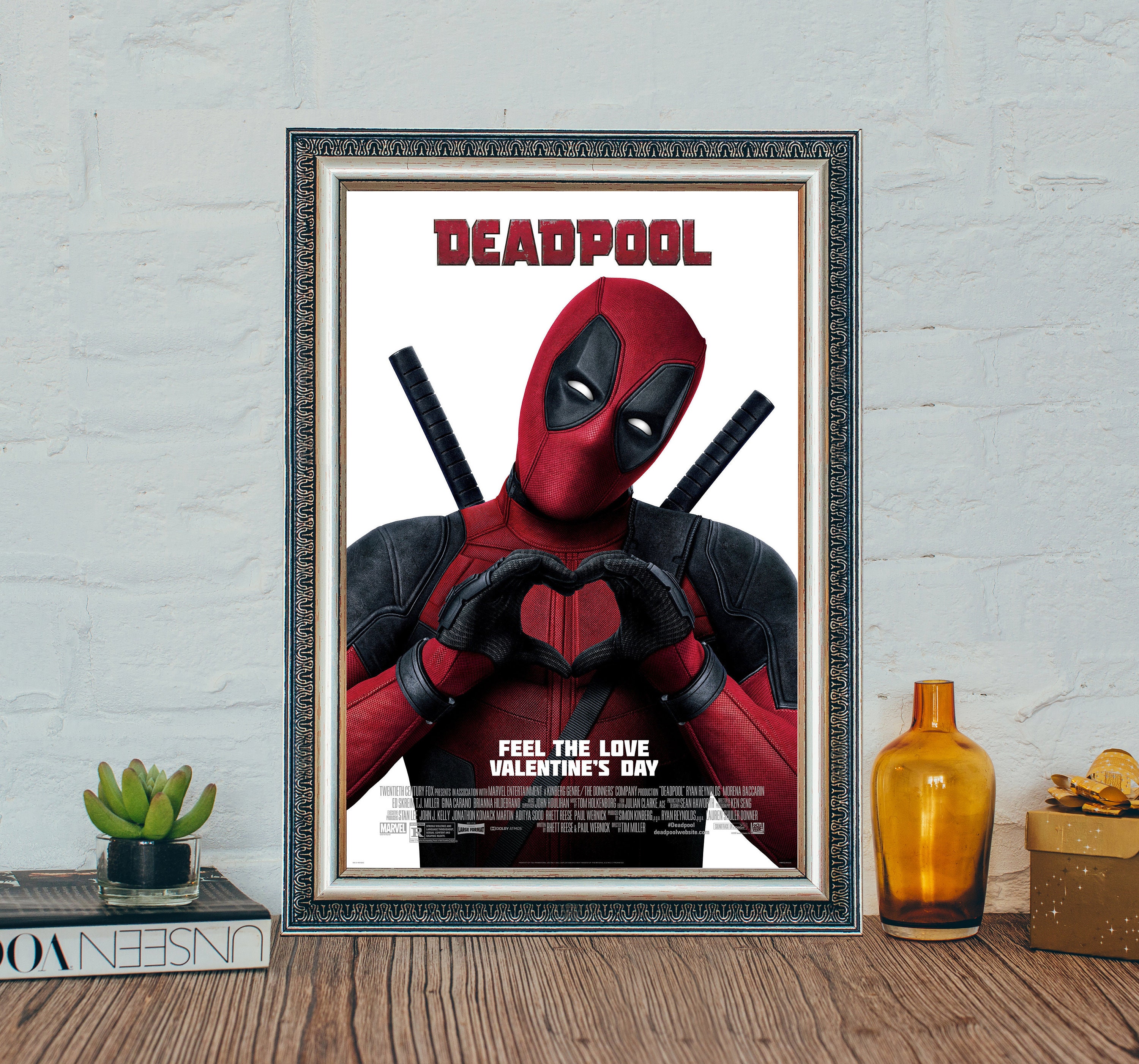 デッドプールの映画ポスター、マーベルヒーローデッドプールの