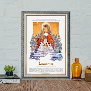 Labyrinth (1986) Film Poster, Filmklassiker Labyrinth Poster, Vintage Leinwand Fotodruck
