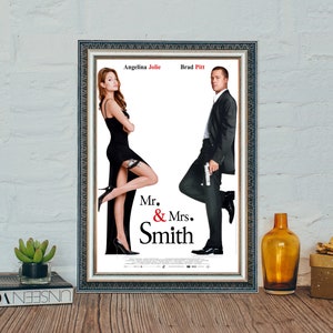 Mr. & mrs. smith poster - Etsy 日本