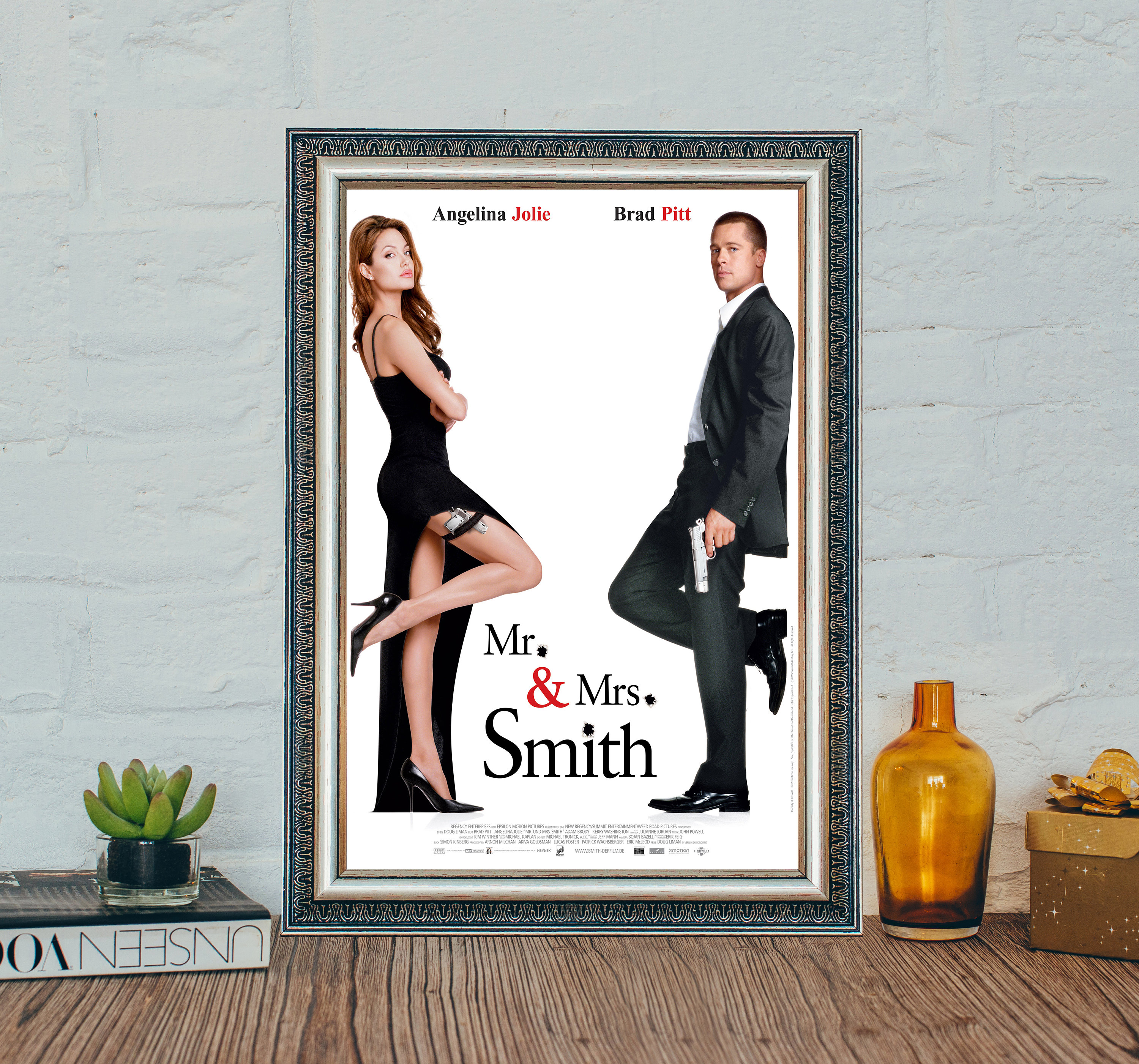 Mr. & mrs. smith poster - Etsy 日本