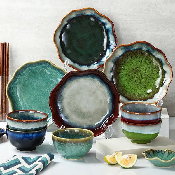 Rustic Dinnerware Set Etsy Australia