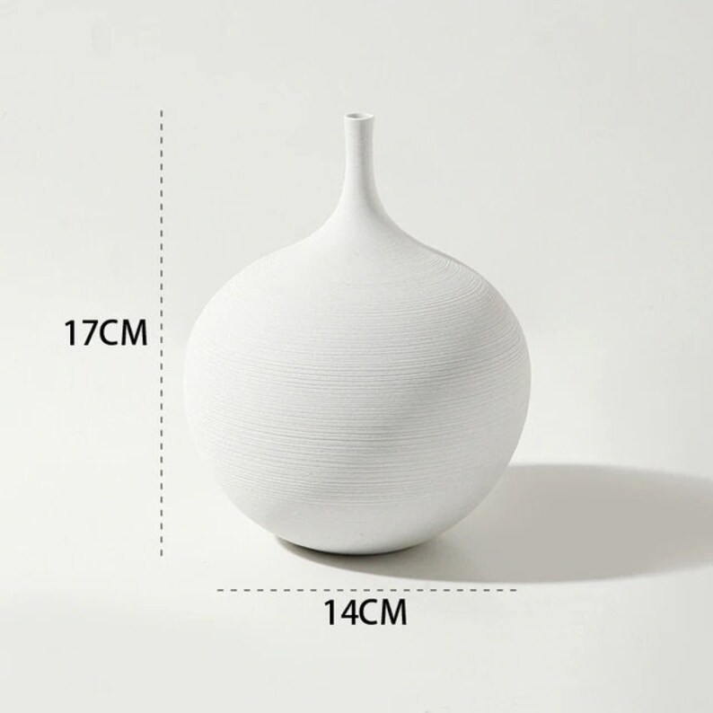 Japanese Handcrafted Ceramic Vase Brushed Texture Minimalist - Etsy