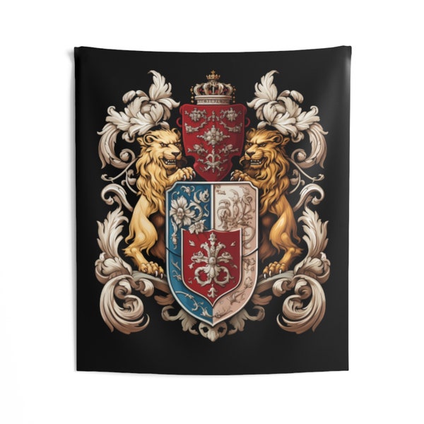 Coat of Arms lIONS - Indoor Wall Tapestries