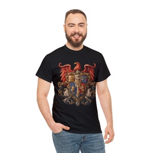 Coat of Arms Eagle - Unisex Heavy Cotton Tee