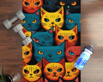 Cats - Rubber Yoga Mat