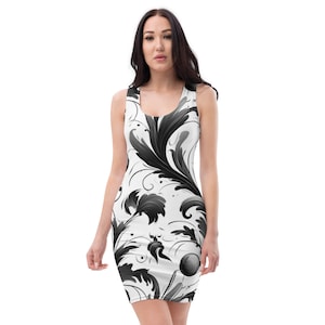 Black and white Summer dress