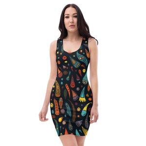 Abstract color dress 7