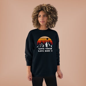 Live your life now - Adventure - Unisex EcoSmart® Crewneck Sweatshirt