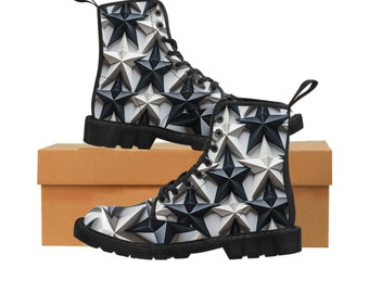 Stars Women's Canvas Boots