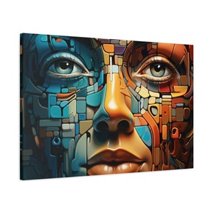 Face -Matte Canvas, Stretched, 1.25&quot;