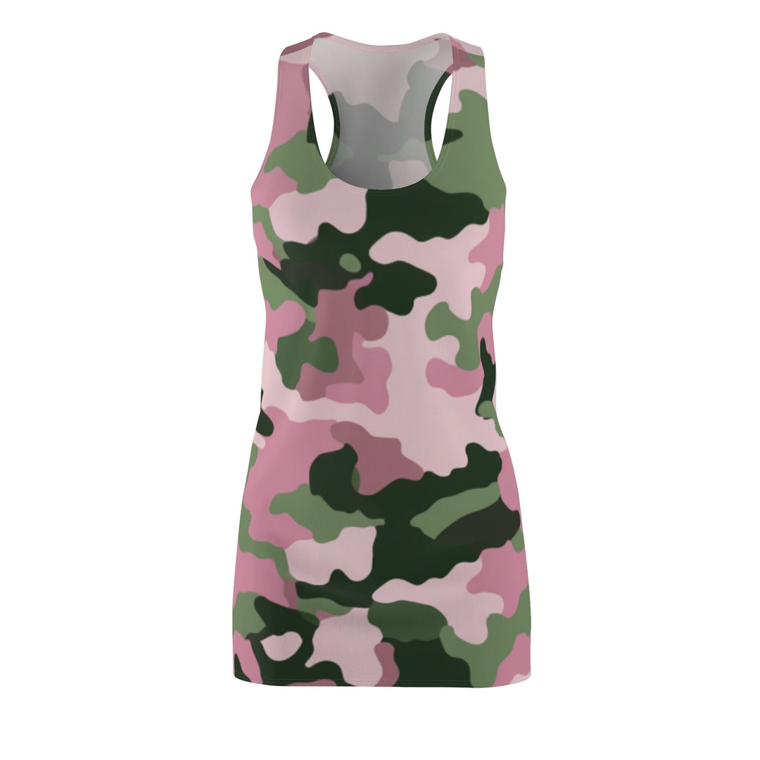 Pink Plaid Women's Racerback Dress