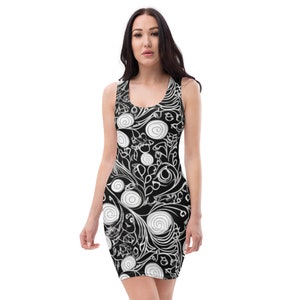 Black and white Summer Elegant dress