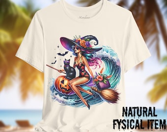 Camiseta "Bruja, mejor usa protector solar": Divertida camiseta playera de Halloween