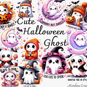 Leuke Halloween Ghost-sublimatie Png-clipart, te schattig om te schrikken png, sublimatie Ghost-clipart, griezelig maar lief png, Instant Download