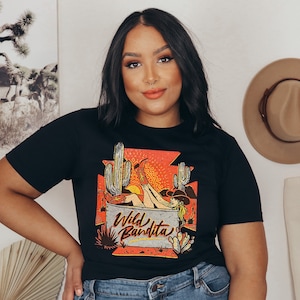Camisa Wild Bandita / Camiseta gráfica occidental Wild Bandita / Camisa Wild West / Camisa occidental retro grunge / Camisa vintage / Camisa vaquera