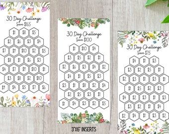 Printable Small Budget Savings Challenge | Set of 6 Mini Savings Challenge Trackers | A6 | Savings Challenge Bundle | Digital Download