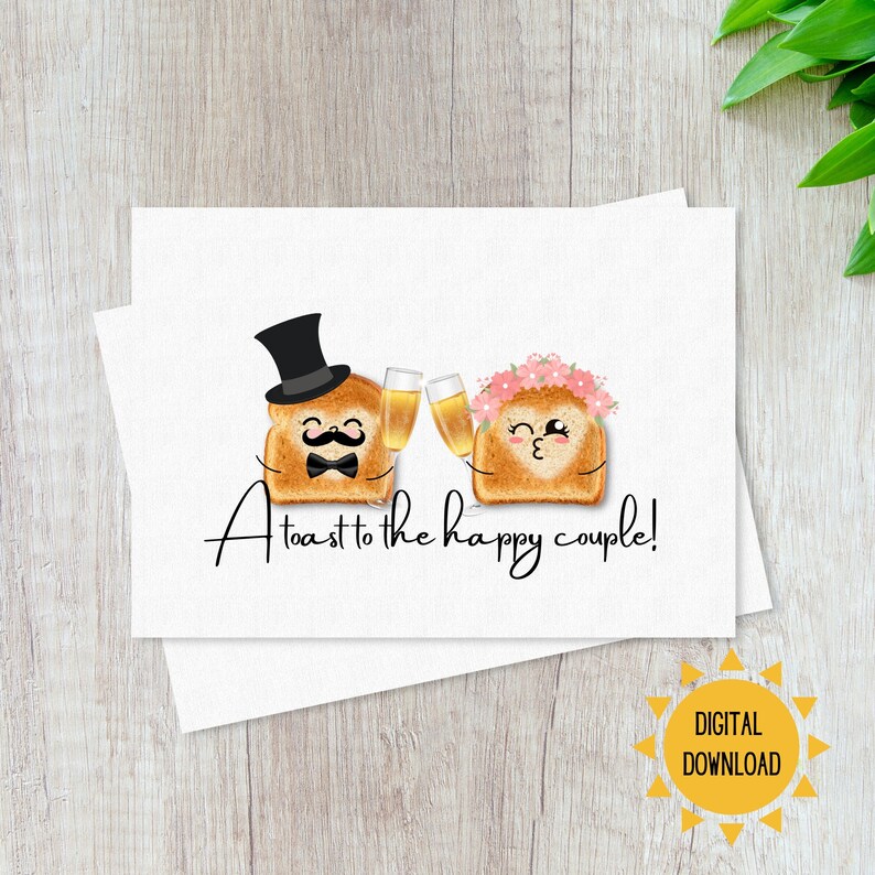 Printable Wedding Card Funny Wedding Card 5x7 Card Instant Download ...