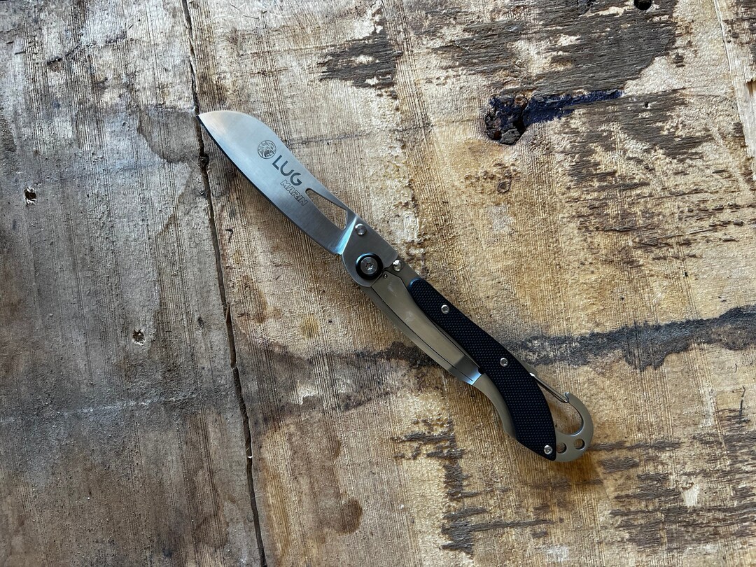 Black Marine Pocket Knife Etsy