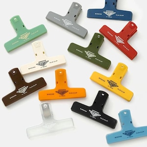 Penco Plastic Clip | 21 Colors | For Journals, Planners, Diaries, Notebooks, Art Projects | New Colors