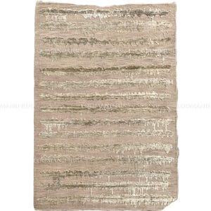 Modern beige, ivoorkleurig abstract handgeknoopt wollen tapijt, luxe getextureerd tapijt voor woon- of slaapkamer, neutraal tapijt in de maten 8 x 10, 9 x 12