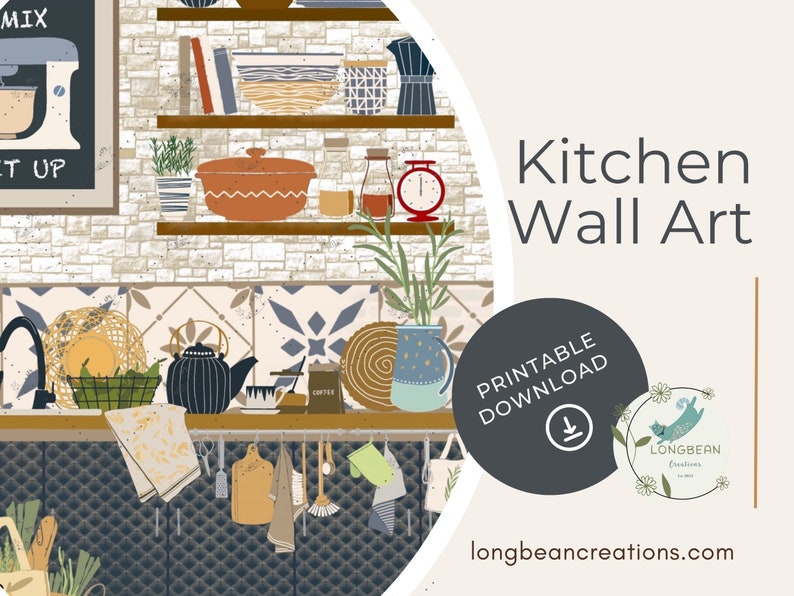 kitchen print set of 10 printables kitchen wall art -... Printable Kitchen Wall Art, Kitchen Print, Kitchen Decor, Inviting Cosy ...