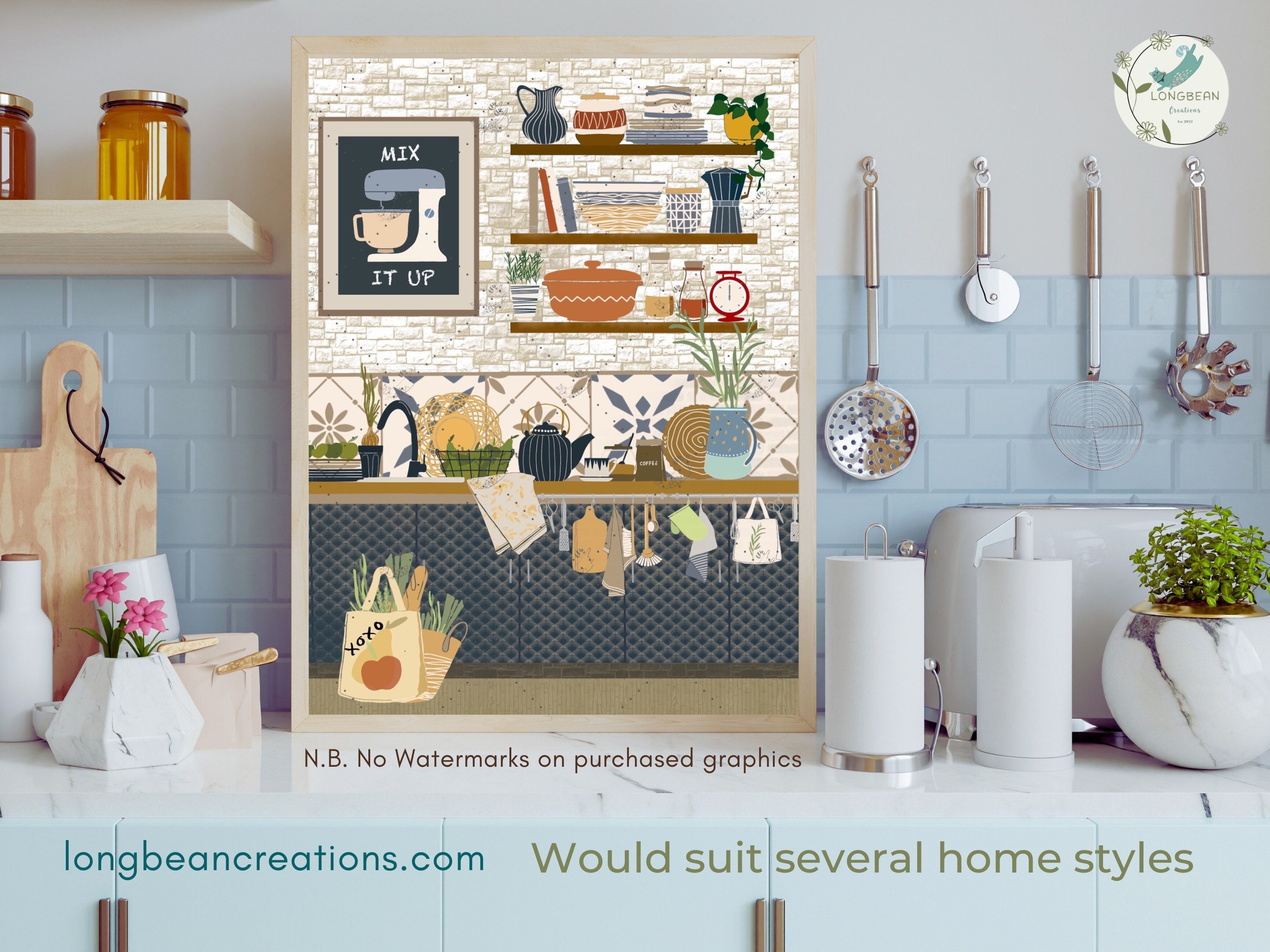 kitchen print set of 10 printables kitchen wall art -... Printable Kitchen Wall Art, Kitchen Print, Kitchen Decor, Inviting Cosy ...