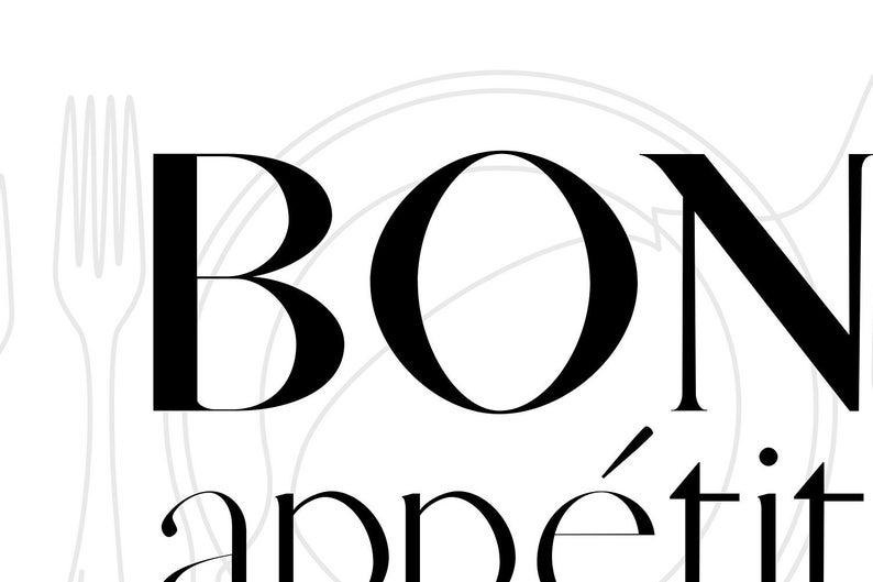 Bon Appétit Printable Poster Typography Dining Room Wall - Etsy Australia