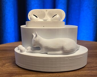 Airpods Charger Stand Decorative Airpods Stand Decorative Cat Figured Wireless Earphones Charger Stand